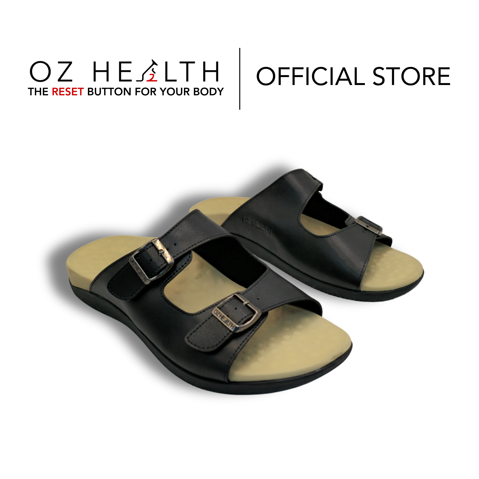 Bendigo Arch Support Sandals- Black