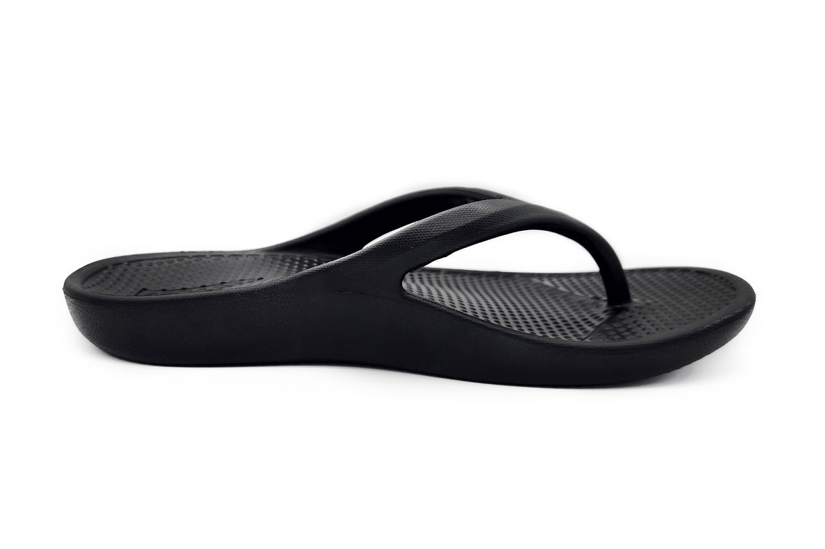 Archline Rebound Orthotic Thongs - BLACK by Archline – photo 4