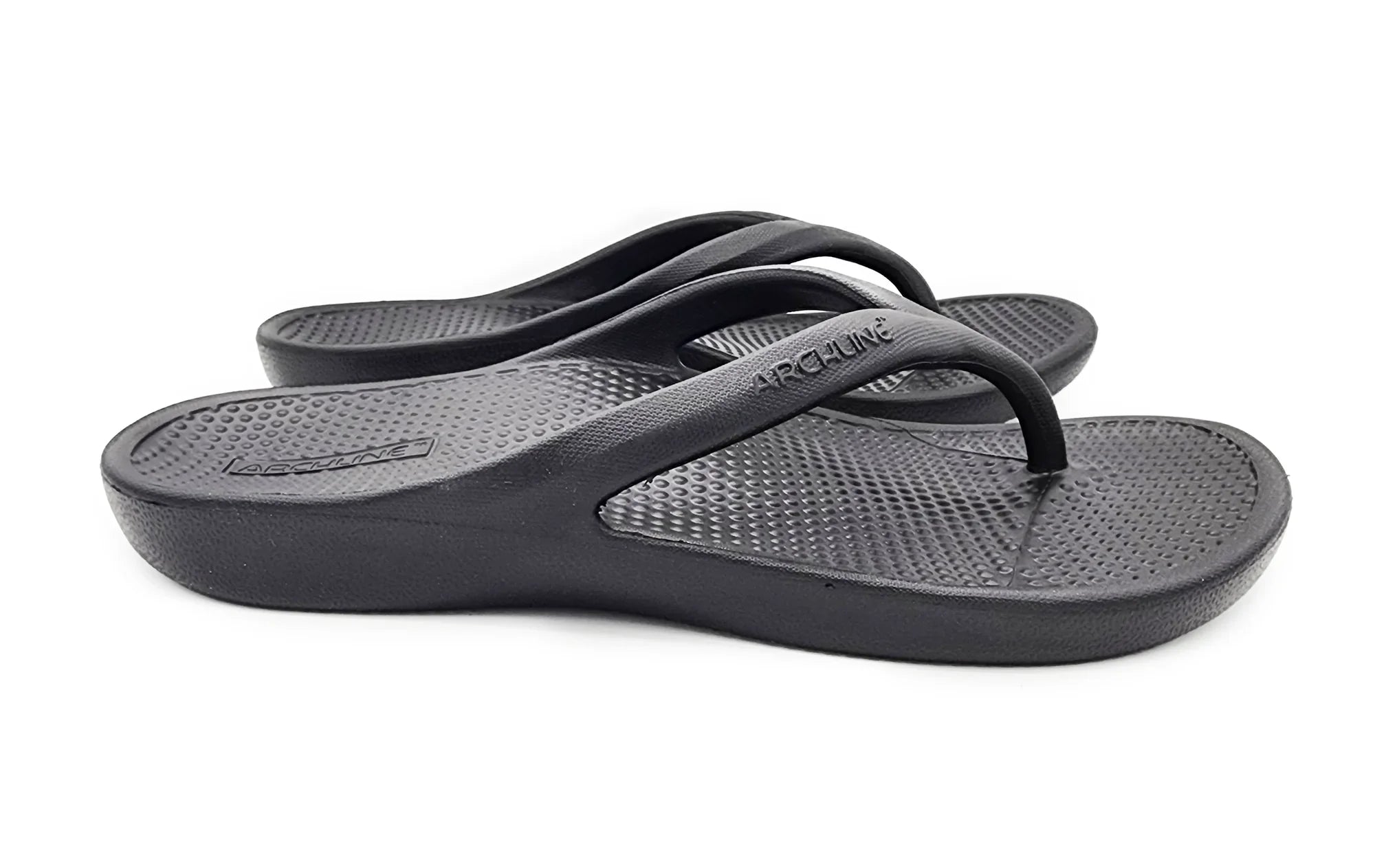 Archline Rebound Orthotic Thongs - Black