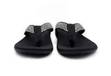 Axign Premium Bling Orthotic Thongs - Black