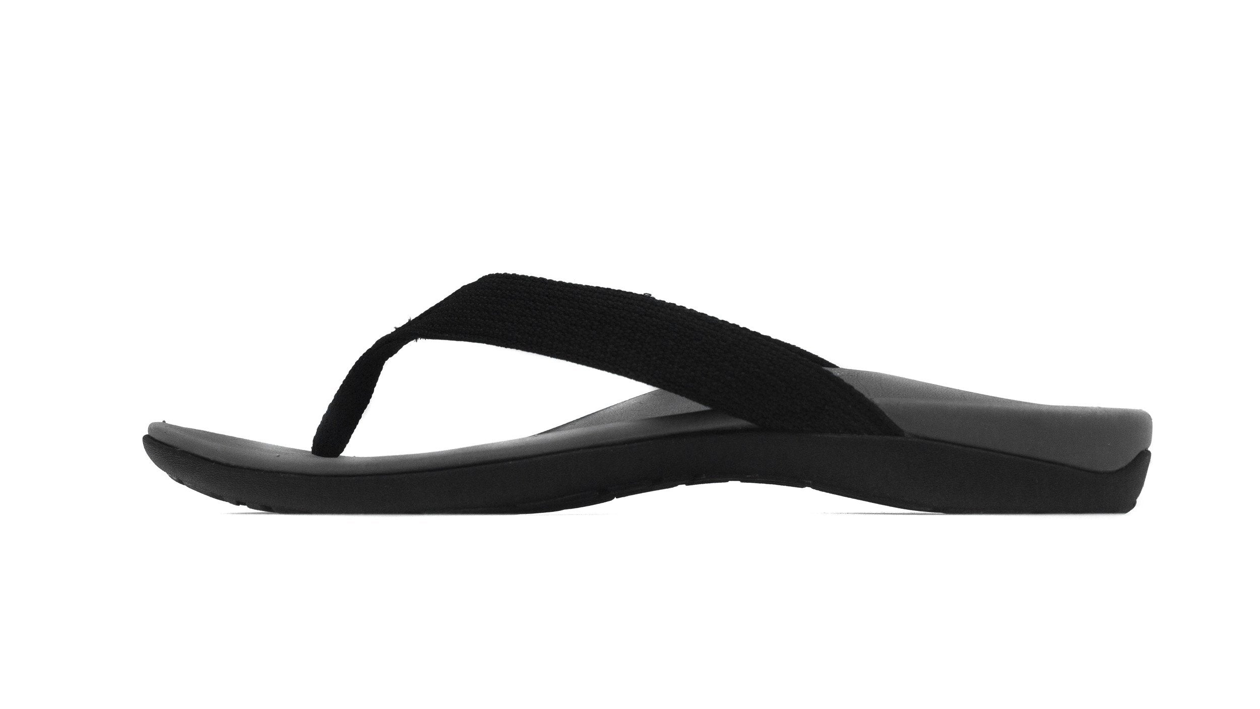 Axign Premium Orthotic Flip Flops Grey w/ Black Strap