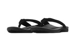 Axign Premium Orthotic Flip Flops Grey w/ Black Strap