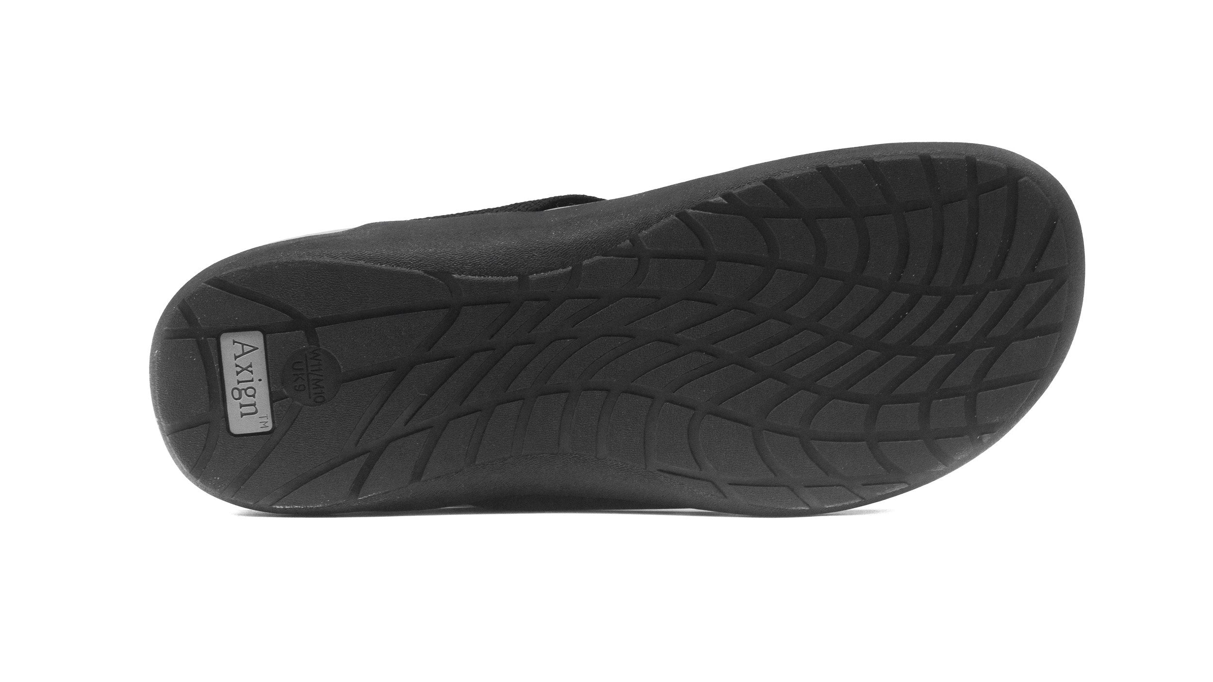 Axign Premium Orthotic Flip Flops Grey w/ Black Strap