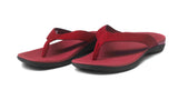 Axign Premium Orthotic Flip Flops Red