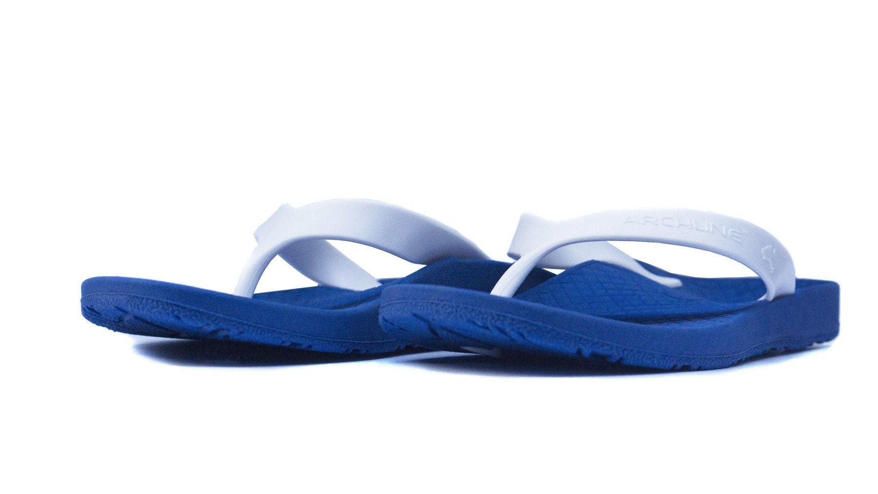 Archline Balance Orthotic Flip Flops - Blue/White