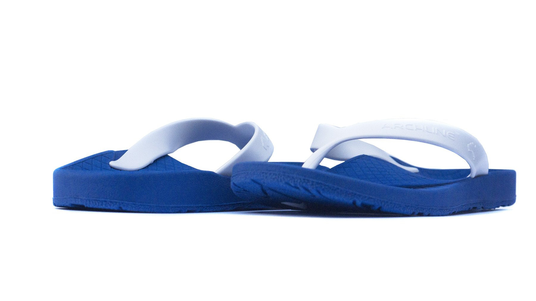 Archline Balance Orthotic Flip Flops - Blue/White