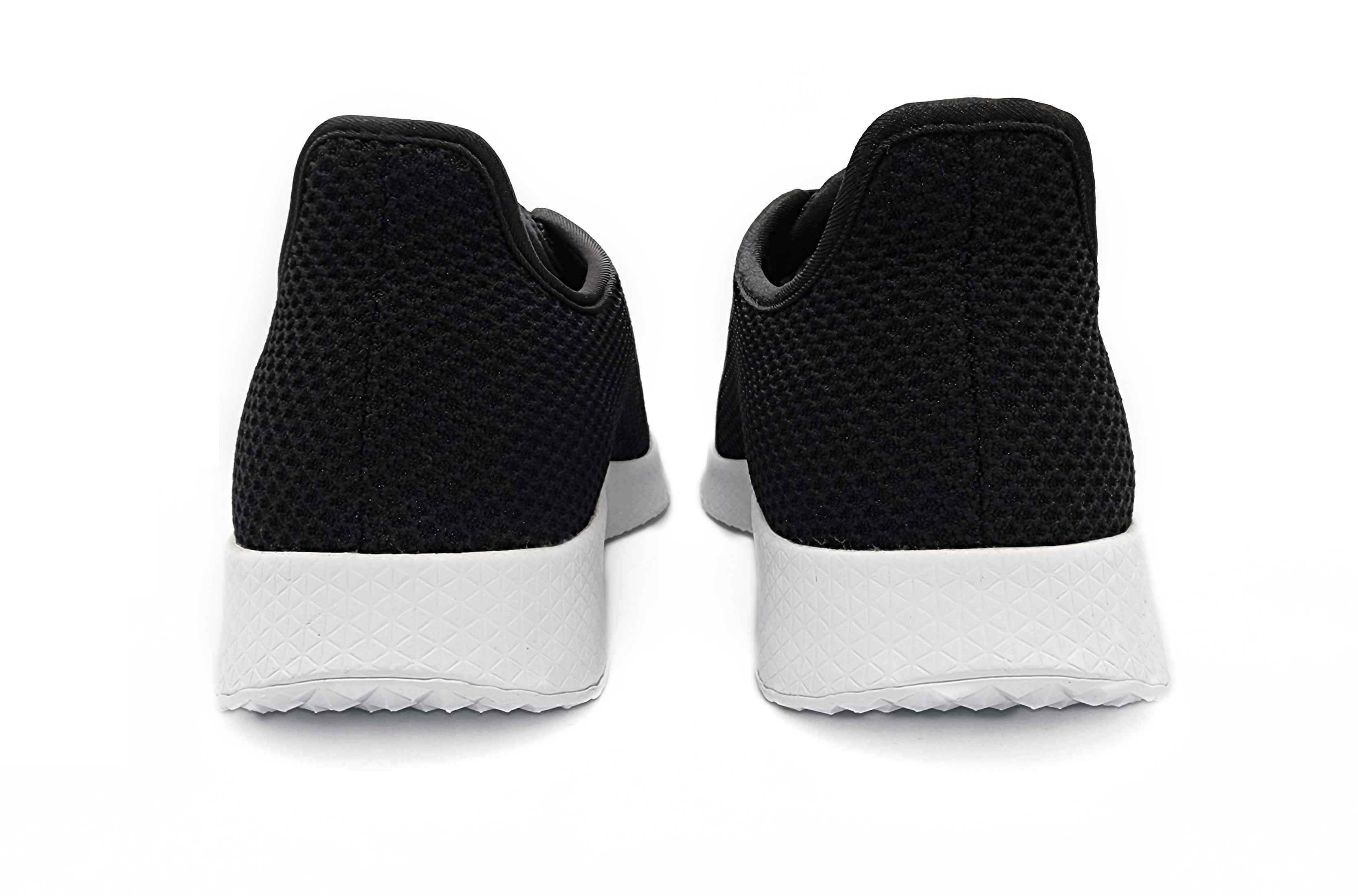 Axign River Lightweight Casual Orthotic Shoe - Black with White Sole