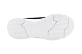Axign River Lightweight Casual Orthotic Shoe - Black with White Sole