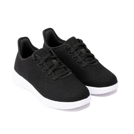 Axign River Lightweight Casual Orthotic Shoe - Black with White Sole by Axign – photo 1