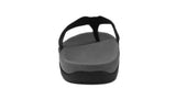 Axign Premium Orthotic Flip Flops Grey w/ Black Strap