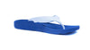 Archline Balance Orthotic Flip Flops - Blue/White