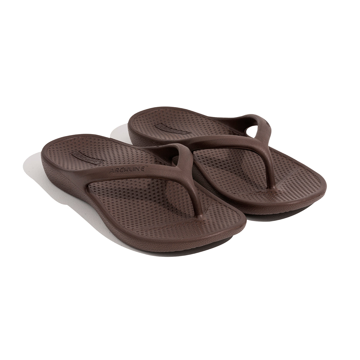Archline Rebound Orthotic Thongs - BROWN