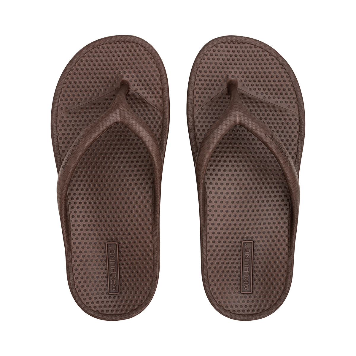 Archline Rebound Orthotic Thongs - BROWN