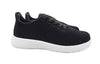 Axign River Lightweight Casual Orthotic Shoe - Black with White Sole