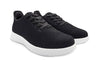 Axign River Lightweight Casual Orthotic Shoe - Black with White Sole
