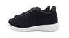 Axign River Lightweight Casual Orthotic Shoe - Black with White Sole