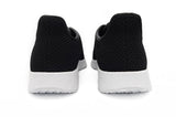 Axign River Lightweight Casual Orthotic Shoe - Black with White Sole