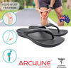 Archline Rebound Orthotic Thongs - BLACK by Archline – photo 1